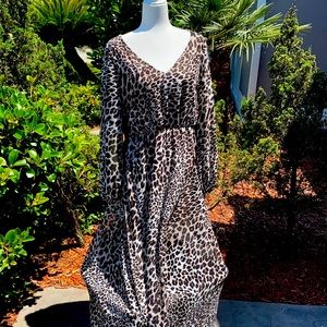 INC Multi Color dress with attached belt